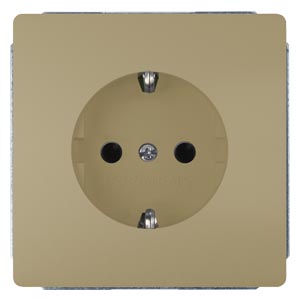 Socket SIEMENS Delta Style matte gold IP20