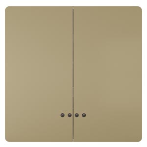 Rocker switch SIEMENS Delta Style matte gold IP20