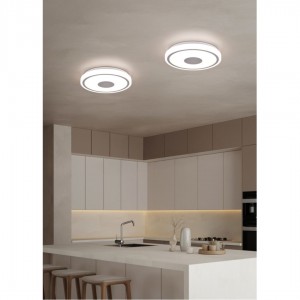 Плафон Trio Lighting Bunda хром 16W 2000lm IP20 4000K дневной белый
