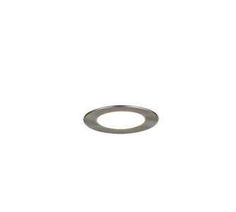 Upotettava valaisin Trio Lighting Virunga nikkeli pyöreä  6W 900lm CRI80 IP44 Dip Switch 2300K, 3000K, 4000K 3CCT