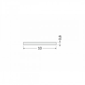 Aluminium profile cover TOPMET A, 2m, transparent transparent