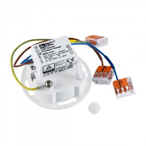 Upotettava seinävalaisin Deko-Light Alwaid Pro Motion valkoinen 6W 636lm 120° IP20 Dip Switch 830
