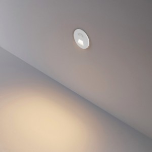 Upotettava seinävalaisin Deko-Light Alwaid Pro Motion valkoinen IP20