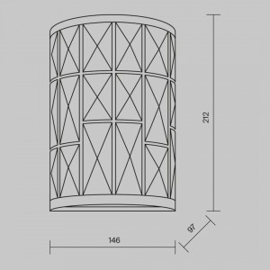 Wall light Maytoni Gelid chrome E27 IP20