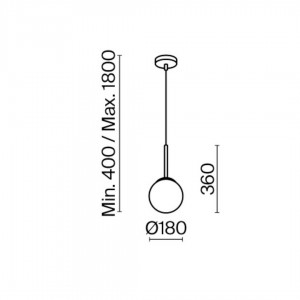 Pendant lamp Maytoni Basic gold / white 40W E14 IP20
