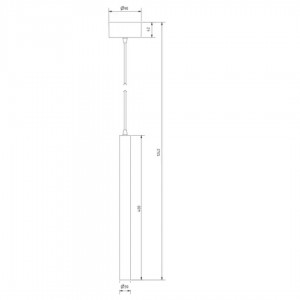 Rippvalgusti Karizma Luce Perla on/off must 48V 6W 400lm 30° IP20 930
