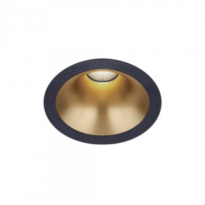 Встраиваемый светильник Karizma Luce Dea Amata M on/off черный / золотой 1140lm 40° IP54 930