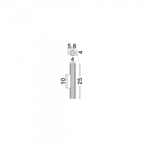 Seinavalgusti Nova Luce Riveta must 230V 6W 444lm IP20 3000K soe valge