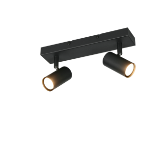 Спот-светильник Trio Lighting Taryn 2 черный GU10 IP20