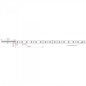 LED-valonauha RETECHAS 60LED 1m 24V 16W 1592lm IP20 940