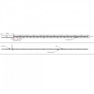 LED-valonauha RETECHAS 280LED 1m 24V 4W IP67 3000K lämmin valkoinen