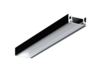 Aluminium profile TOPMET SURFACE10 BC/U 2m black
