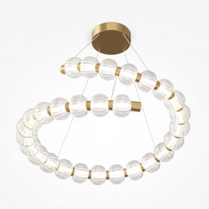 Rippvalgusti Maytoni Amulet läbipaistev / kuldne 40W 1900lm 360° IP20 830