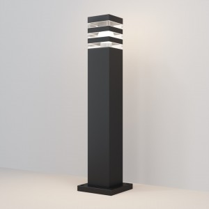 Bollard light Maytoni Unter den Linden black 60W E27 360° IP54