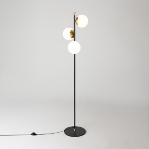 Floor lamp Maytoni Nostalgia 3 black / golden 40W E14 IP20 DIMMABLE