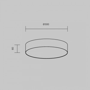 Ceiling lamp Maytoni Zon matte gold 36W 2220lm 120° IP20 930