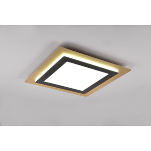 Ceiling lamp Trio Lighting Morgan black / golden 6000lm IP20 DIMMABLE 2700K-6500K warm + cold  white