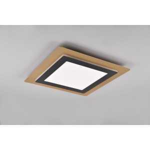 Ceiling lamp Trio Lighting Morgan black / golden 6000lm IP20 DIMMABLE 2700K-6500K warm + cold  white