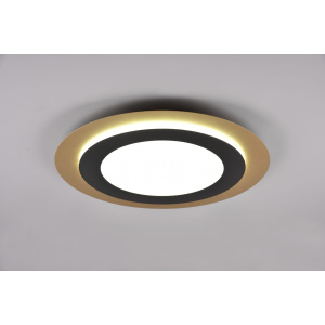 Ceiling lamp Trio Lighting Morgan black / golden 42W 5600lm IP20 DIMMABLE 2700K-6500K warm + cold  white