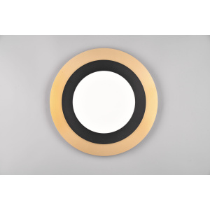 Ceiling lamp Trio Lighting Morgan black / golden 42W 5600lm IP20 DIMMABLE 2700K-6500K warm + cold  white