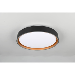 Plafondi Trio Lighting Felis musta 24W 2500lm IP20 switch dimmer 2700K-6500K