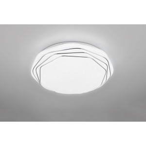 Ceiling lamp Trio Lighting Dizzy white 2600lm CRI80 IP20 DIMMABLE 2700K-6500K warm + cold  white