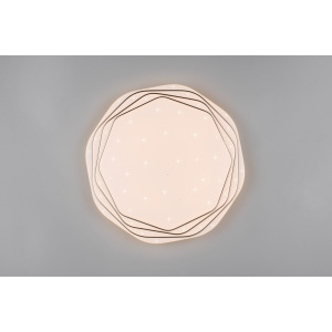 Ceiling lamp Trio Lighting Dizzy white 2600lm CRI80 IP20 DIMMABLE 2700K-6500K warm + cold  white