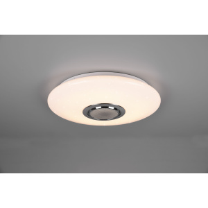 Plafoon Trio Lighting Musica Bluetooth kõlariga valge 15,5W 1700lm CRI80 IP20 DIMMABLE 3000K-6000K