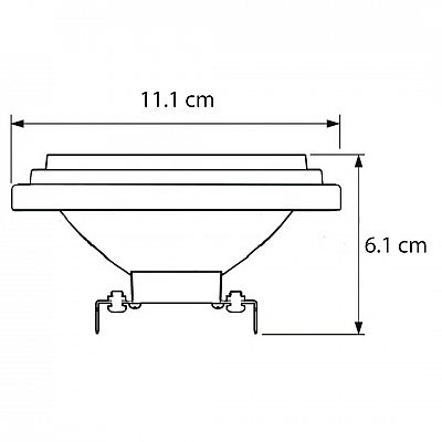 LED lamp PHILIPS AR111 12V 10.8W 620lm G53 40° IP20 DIMMABLE 930