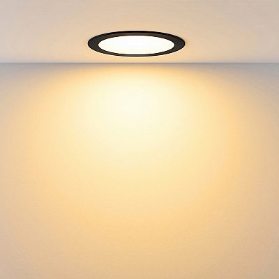 Recessed light Deko-Light Acrux Pro 145 black 230V 20W 2500lm CRI90 IP54 Dip Switch 2700K, 3000K, 4000K