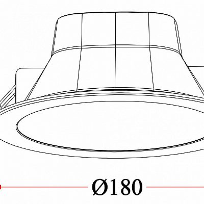 Recessed light Deko-Light Acrux Pro 145 black 230V 20W 2500lm CRI90 IP54 Dip Switch 2700K, 3000K, 4000K