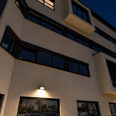 Julkisivuvalaisin Deko-Light Alkes L Motion liikumisanduriga harmaa 36W 1720lm IP65 830