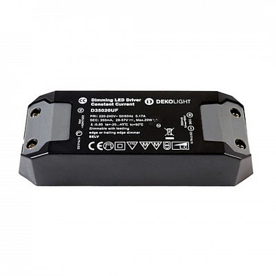 Блок питания Deko-Light BASIC, CC, DIM D35020UF/9,8-20 W черный 20W IP20 DIMMABLE