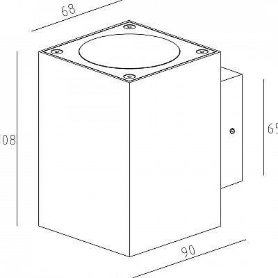 Julkisivuvalaisin Deko-Light Cubodo 2 double Mini tummanharmaa 9.9W 440lm IP54 730