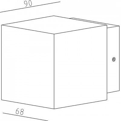 Julkisivuvalaisin Deko-Light Cubodo 2 single Mini tummanharmaa 5W 220lm IP54 730