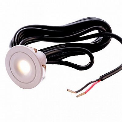 Recessed light Deko-Light Punto silver 1W IP44 3000K warm white