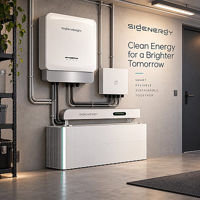 Комплект Sigenergy Инвертор 12кВт гибридный + HV аккумуляторы 9кВтч LiFePO4 + Gateway Home IP65
