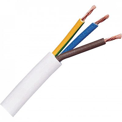 Cable H05VV-F 3x0,75 white