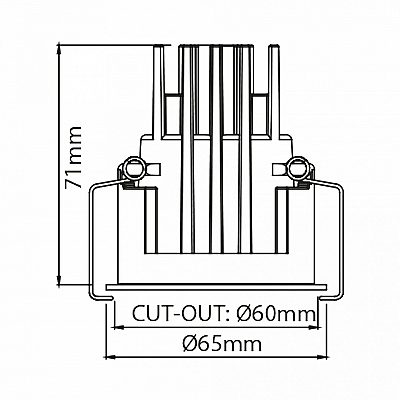 Süvisvalgusti Karizma Luce Dea Amata S valge 10W 640lm 60° IP54 TRIAC 930