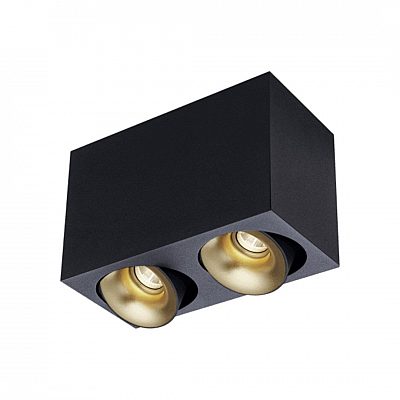 Spotvalgusti Karizma Luce Dea Fauna S duo must / kuldne 21W 1760lm 40° IP20 TRIAC 930