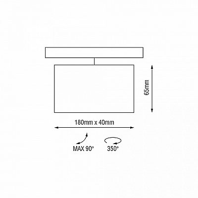 Recessed light Karizma Luce Dea Pallas-Q1 cinque white / black 48V 12,5W 800lm 22° IP20 930