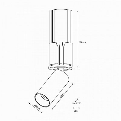 Recessed light Karizma Luce Dea Trivia XS white 4,5W 280lm 36° IP20 TRIAC 930