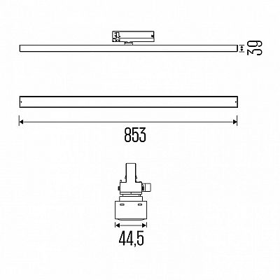Siinivalgusti Light4U Irmin Opal TR HE must 22W 2500lm 110° IP20 940