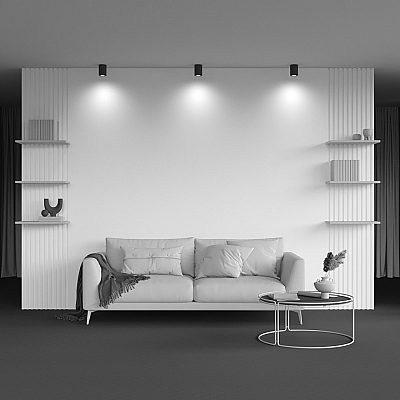 Spotlight Maytoni Atom black round GU10