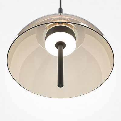 Pendant lamp Maytoni Bangkok black / amber 12W 1300lm 120° IP20 830