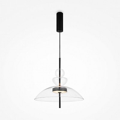 Rippvalgusti Maytoni Bangkok must / kirgas 12W 1300lm 120° IP20 830