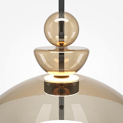 Riippuvalaisin Maytoni Bangkok musta / meripihka 12W 1300lm 120° IP20 830
