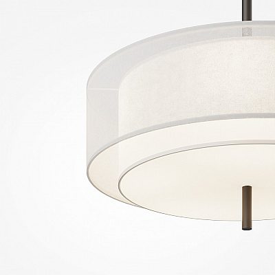 Pendant lamp Maytoni Bergamo white 60W E27 IP20