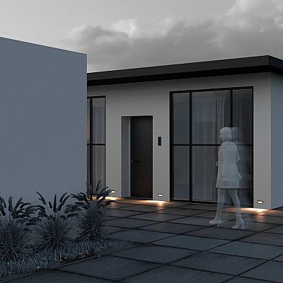 Встраиваемый фасадный светильник Maytoni BOSCA антрацит 230V 5W 400lm 60° IP65 830