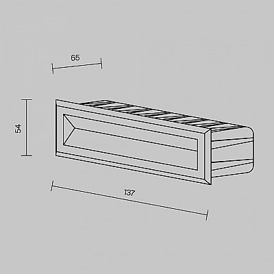 Встраиваемый фасадный светильник Maytoni BOSCA антрацит 230V 5W 400lm 60° IP65 830